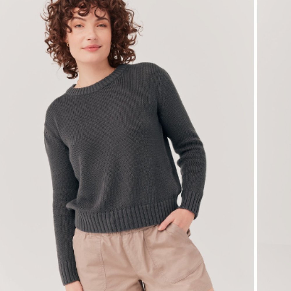 Pact Storm Gray Sweater